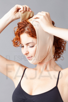 mentonera con cuello regulable